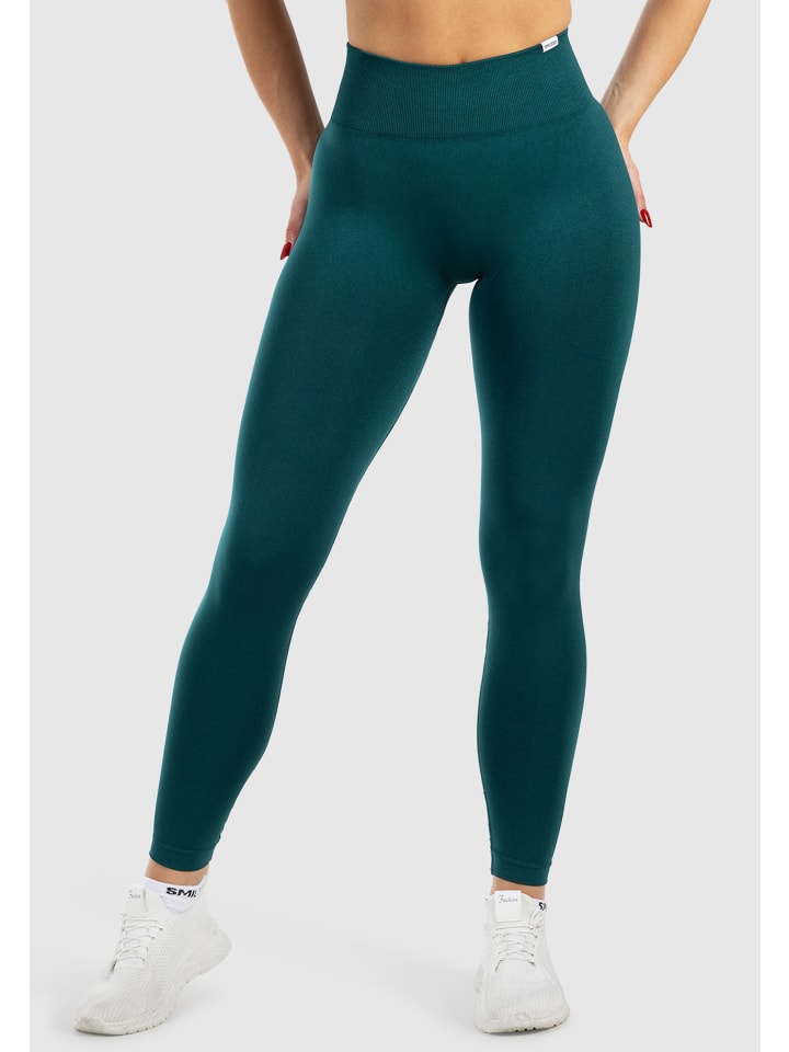 Leggings Shayla Scrunch in Dunkelgrün