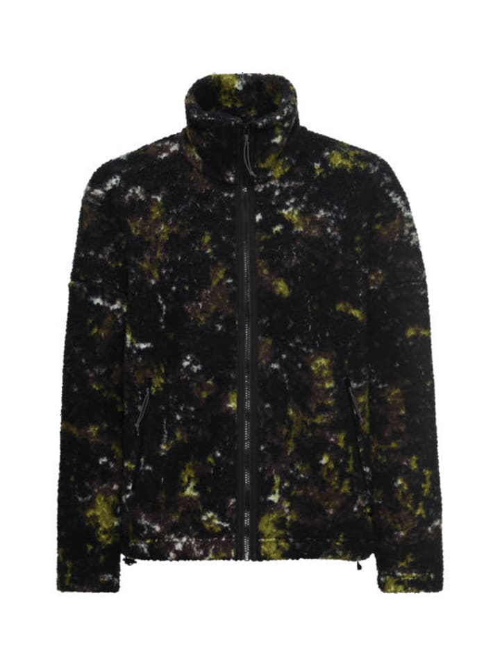 Fleecejacke in schwarz