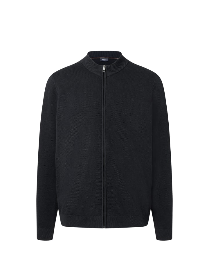 Strickjacke Zip in Navy