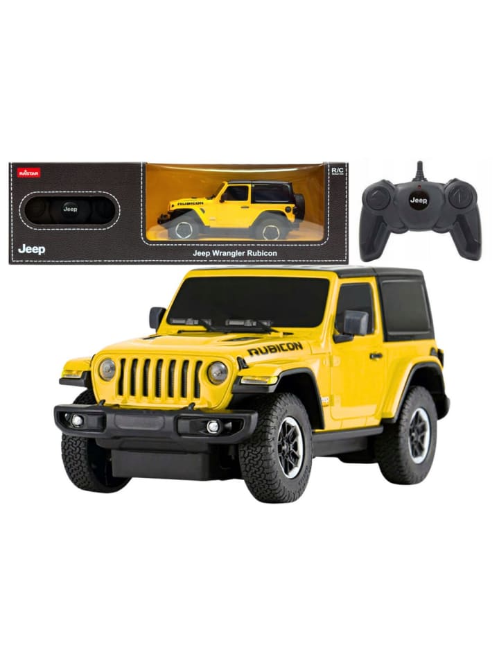 JEEP Wrangler JL Rubicon ferngesteuertes RC-Auto Rastar Gelb 1:24