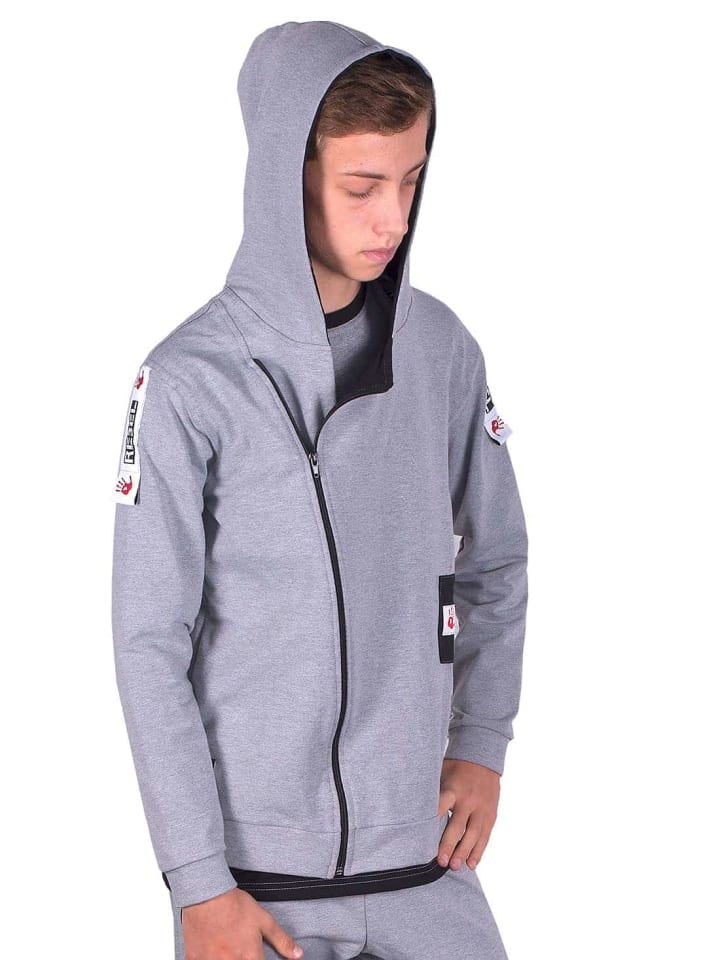 Sweatjacke in Grau