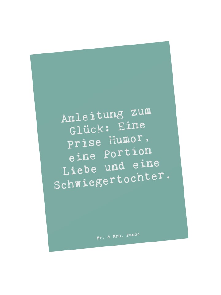 Grußkarte Spruch Humor Liebe Schwiegertochter m... in Meeresbrise