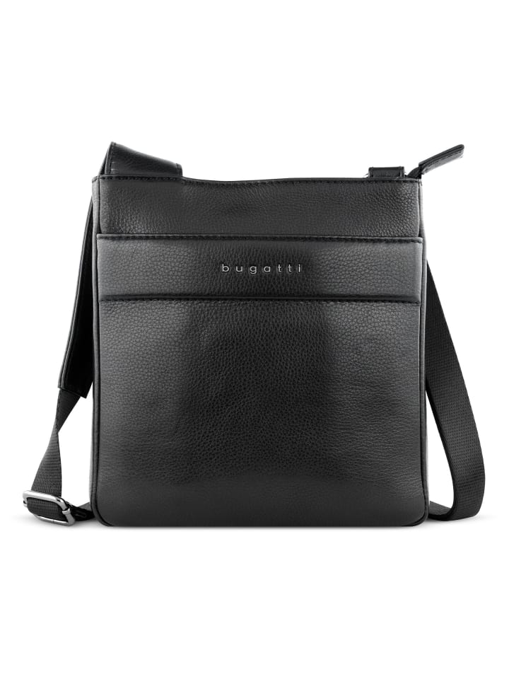 Nome Mini Bag Umhängetasche Leder 18 cm schwarz