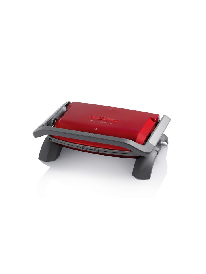 Arzum Tostçu Delux Grill 1800W, Kontaktgrill Sandwichmaker in Rot