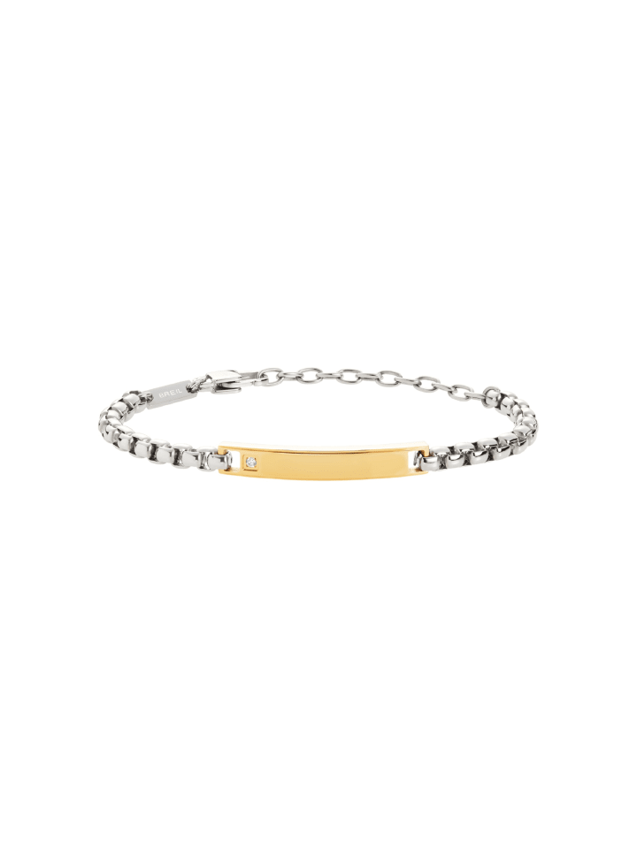 Armband tag and cross silber, gold
