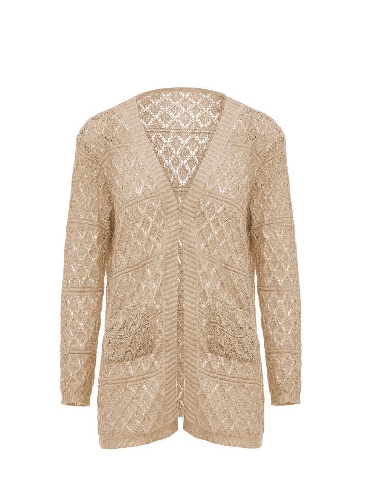 Damen Strickjacke in Beige