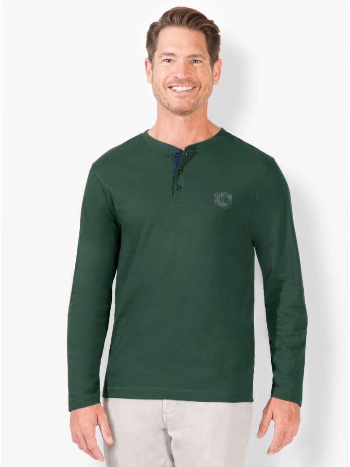 Langarm-Shirt in moos