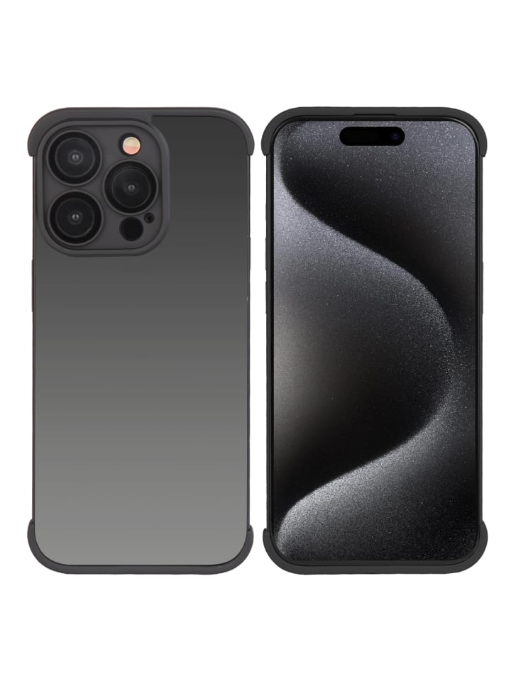 Selbstklebende Hülle iPhone 15 Pro in Schwarz
