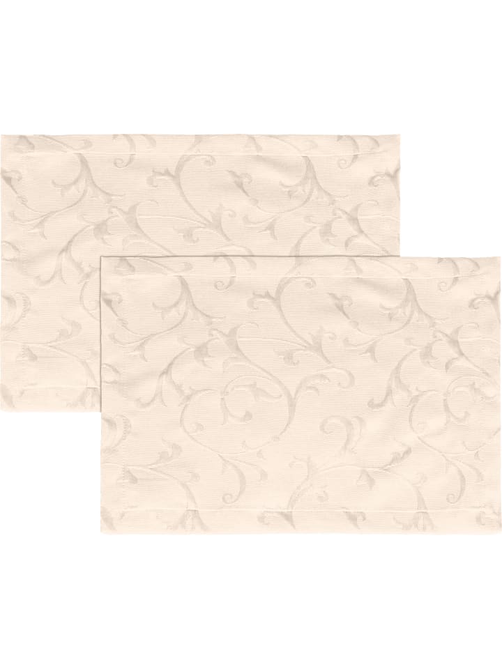 Jacquard Tischset 2er-Pack Düsseldorf in natur