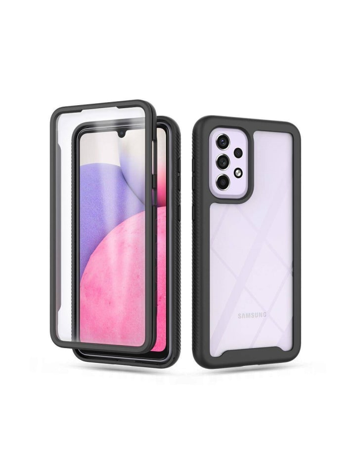 360° Rundum Schutz Case mit Schutzglas für Google Pixel 9 Pro XL 5G in Schwarz