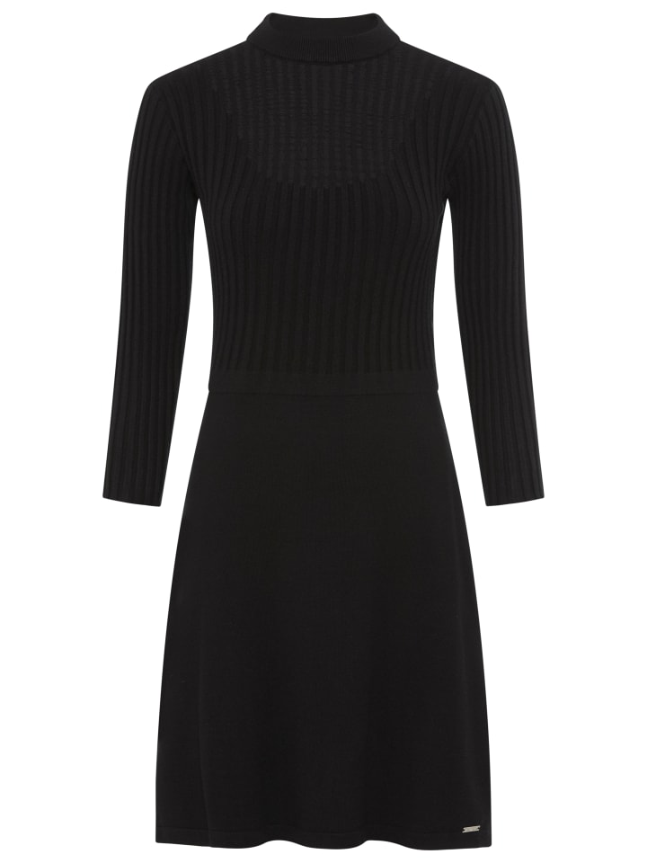 Strickkleid in schwarz