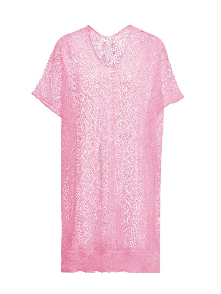Damen Pullunder in Pink Melange
