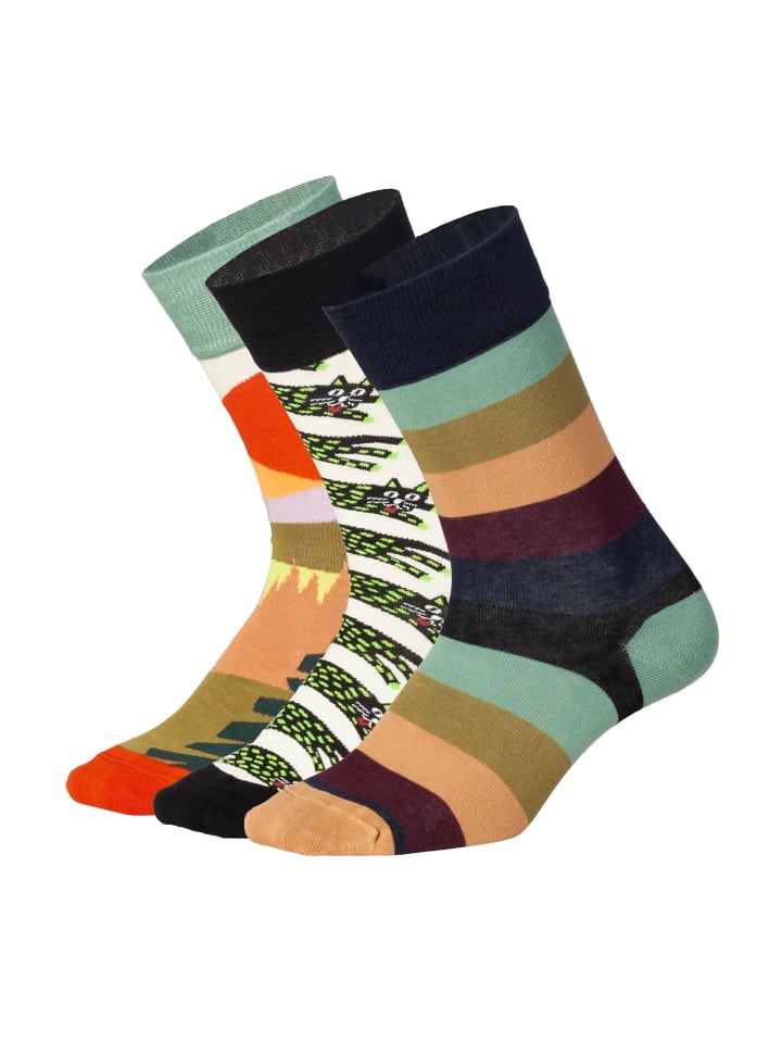 Socken Abstract Nature in mehrfarbig