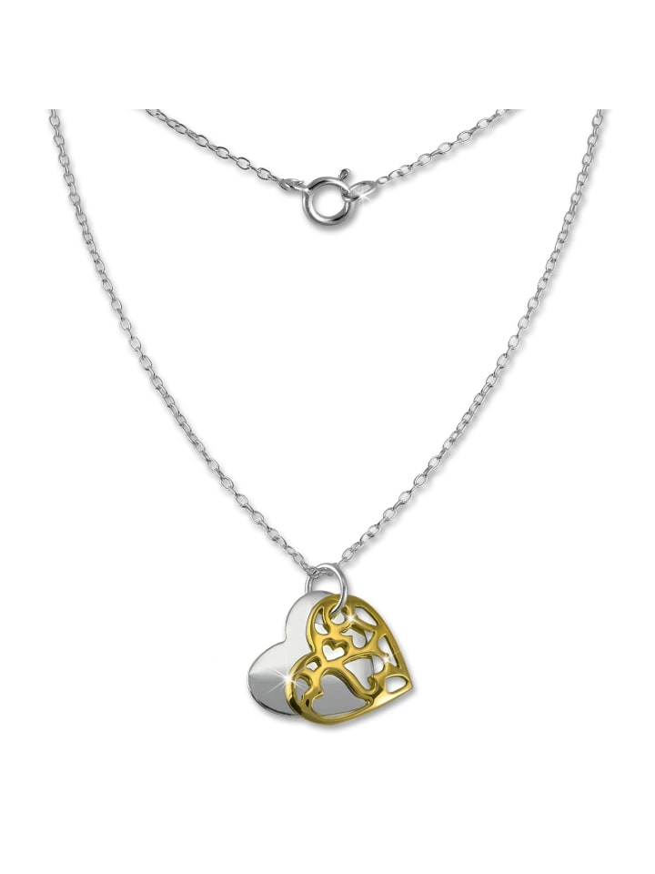 Halskette Silber 925 Sterling Silber vergoldet (Rosegold 585) ca. 45cm