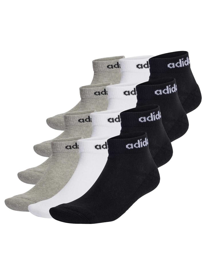 Socken 12er Pack in Schwarz/Grau/Weiß