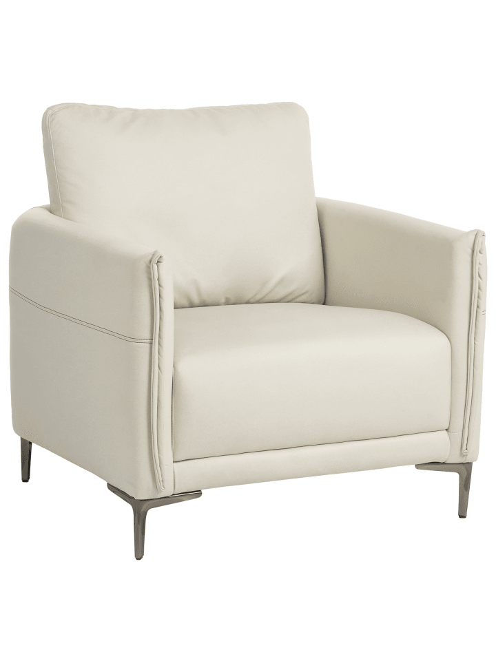 Sessel CILENS in Beige/Grau - (W) 85 x (H) 90 x (L) 82 cm
