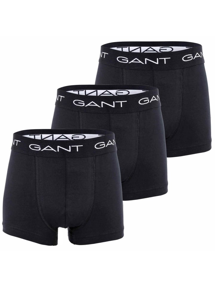 Boxershort 3er Pack in Schwarz
