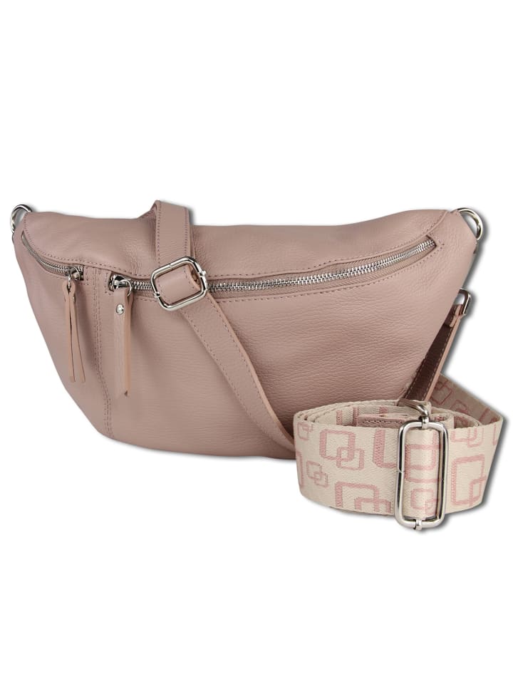 Toscanto Gürteltasche Leder rosa ca. 37cm