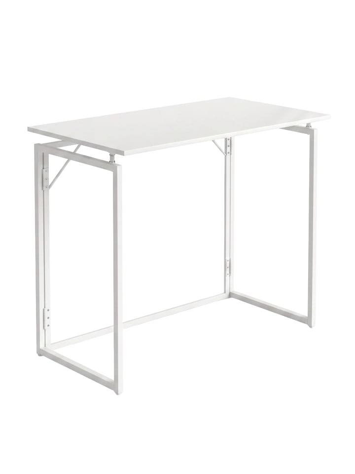 Schreibtisch in Weiß - (B)80 x (H)74 x (T)40 cm