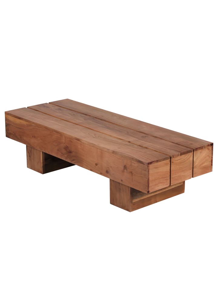 Couchtisch in Braun / Akazie / 45x120x30