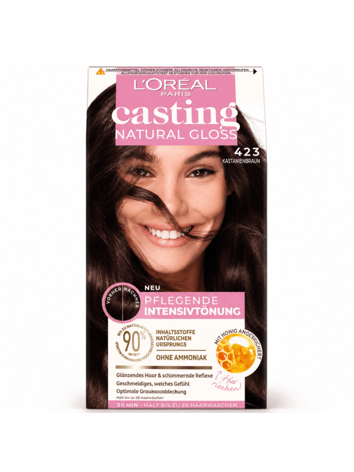 Casting Natural Gloss Haarfarbe - 423 Kastanienbraun