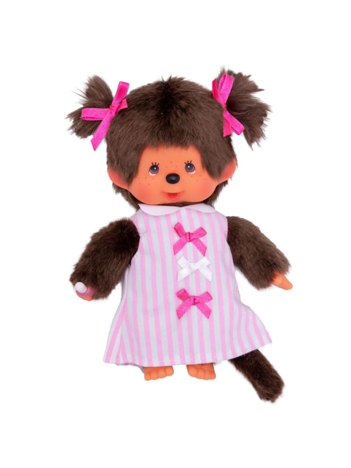 Mädchen im Schleifen-Kleid | 20 cm | Monchhichi Puppe | Fashion Dress