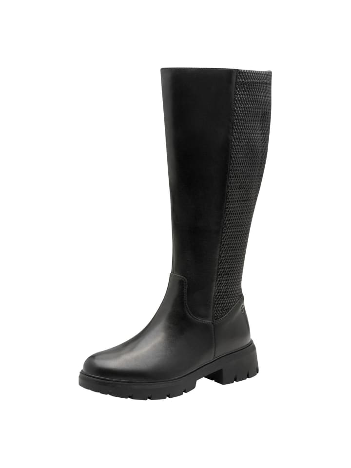 WIDE FIT Stiefel in BLACK