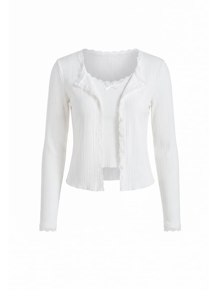 Women 2-Piece Set in WHITE