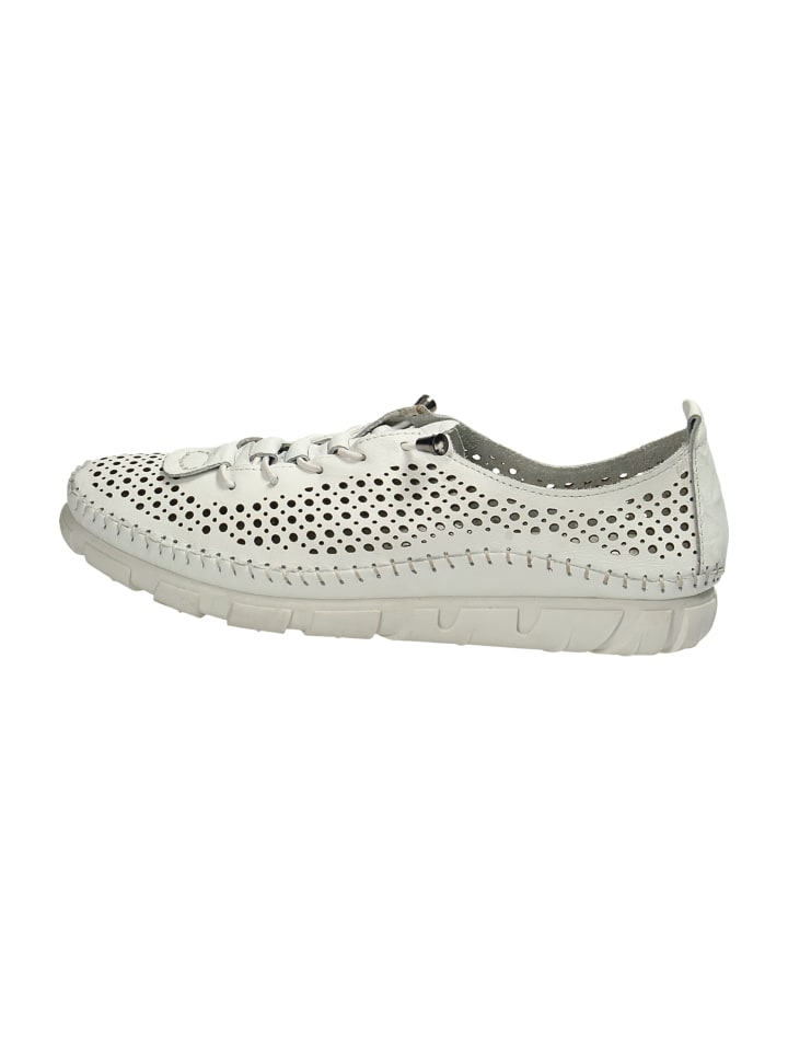 Sportliche Schnürschuhe in Weiß