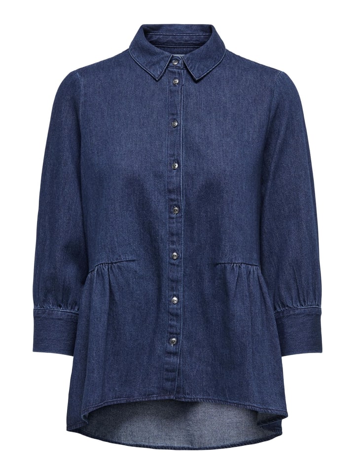 Jeanshemd in Dark Blue Denim