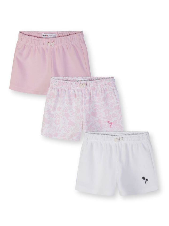 3-er Pack Shorts 30FLEECE174 in weiß
