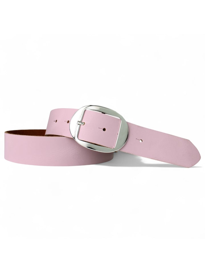 Ledergürtel in Rosé