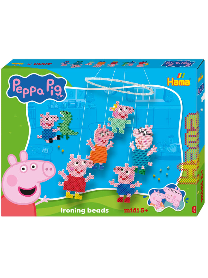 Geschenkpackung Peppa Wutz groß 2 Midi-Bügelperlen - ab 5 Jahren