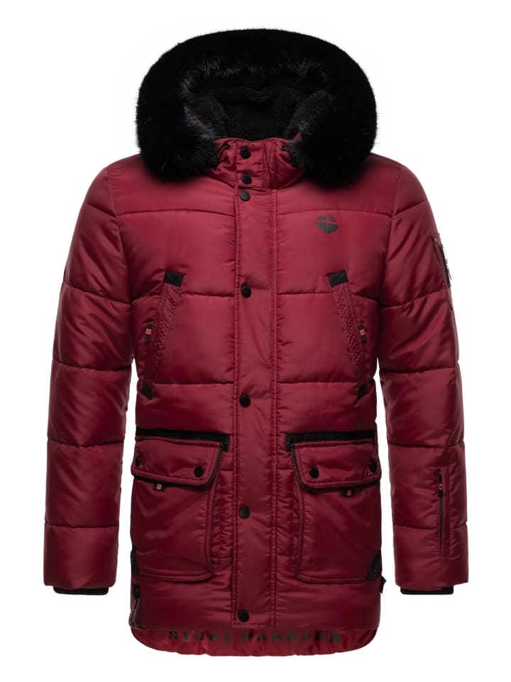 Winterjacke Mironoo in Granit Red