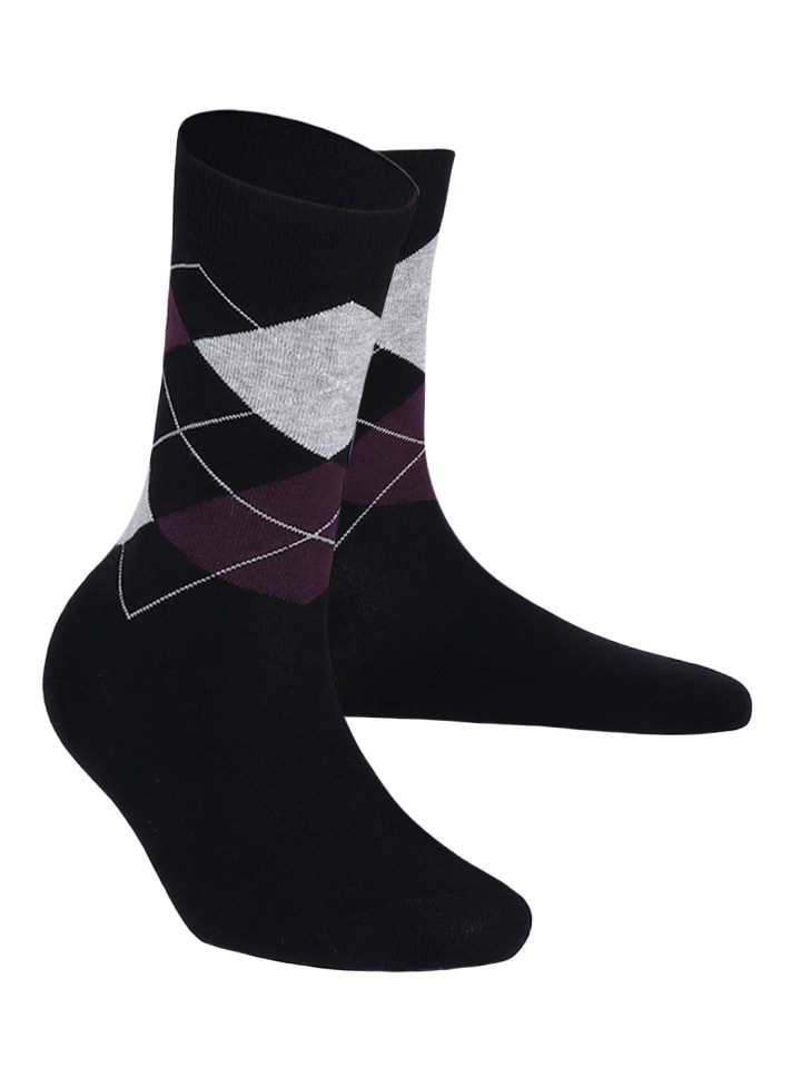BIO-Baumwollsocke 2-er Pack in schwarz