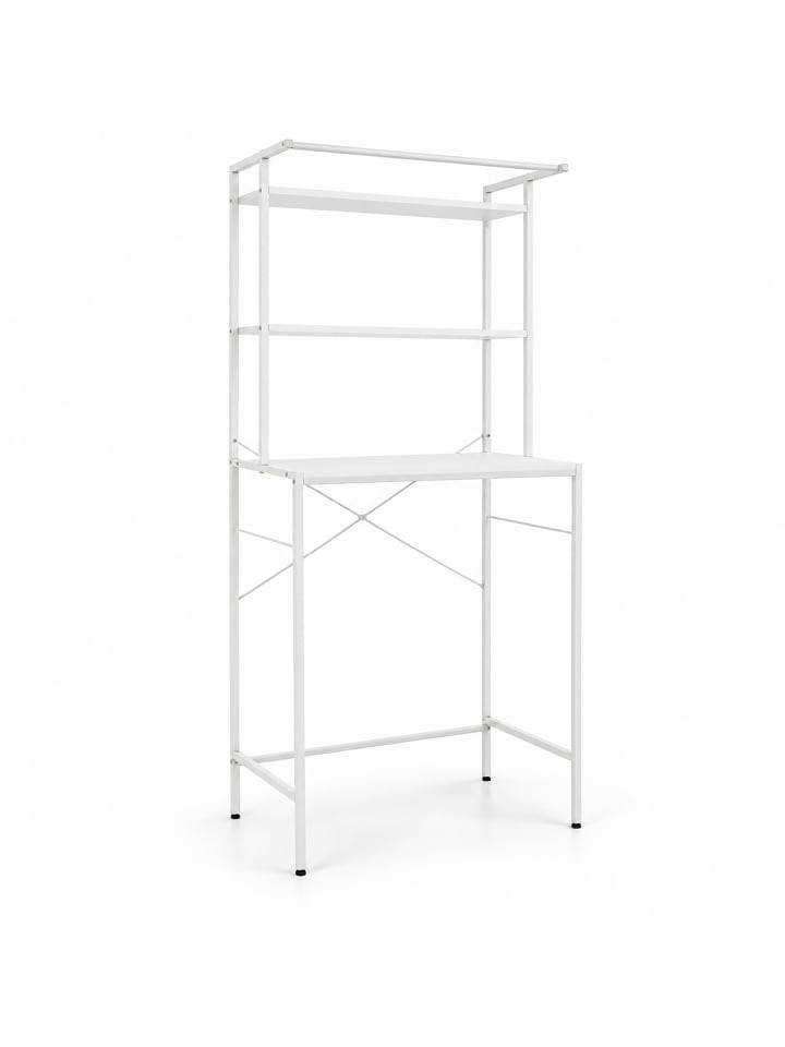Waschmaschinenschrank in Weiß - (B)66 x (H)161 x (T)40 cm