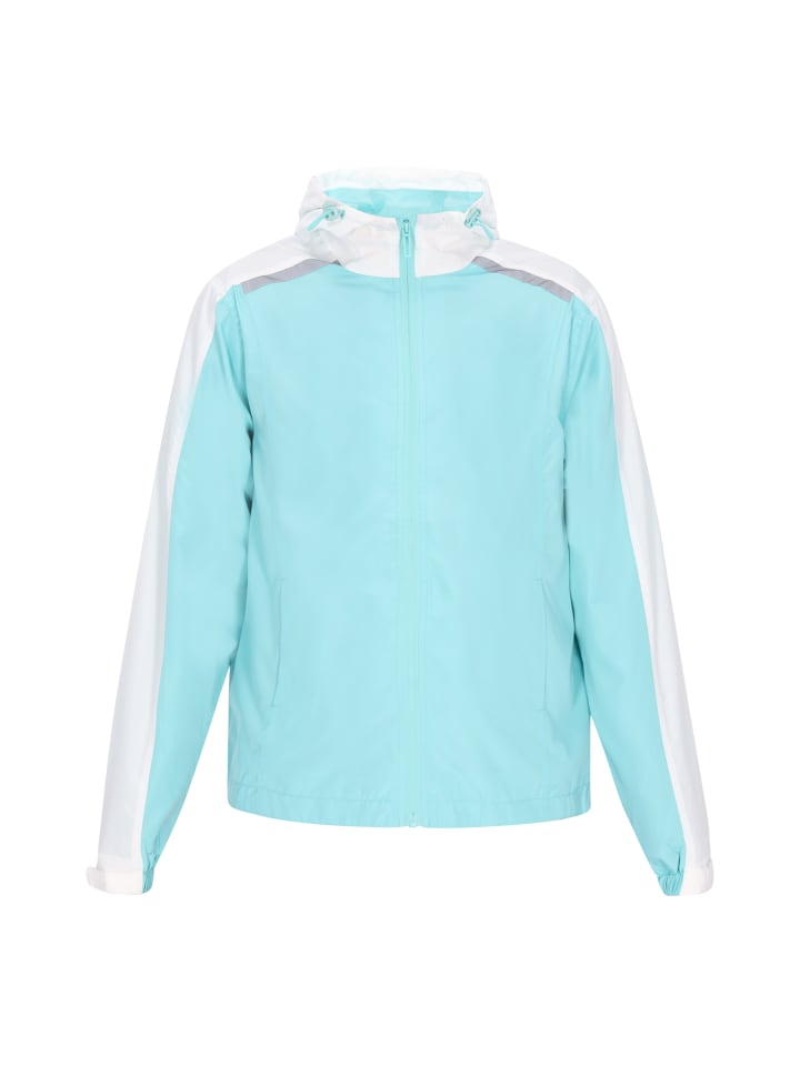 Herren Jacke in Türkis Weiss