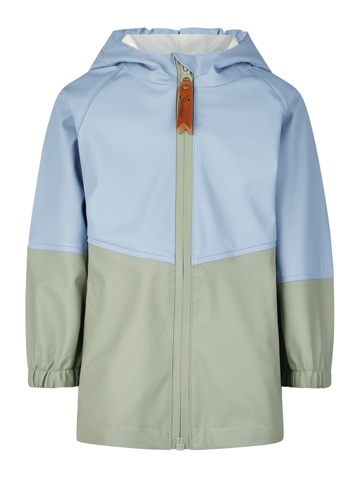 Regenjacke ungefüttert Farbmix in eukalyptus