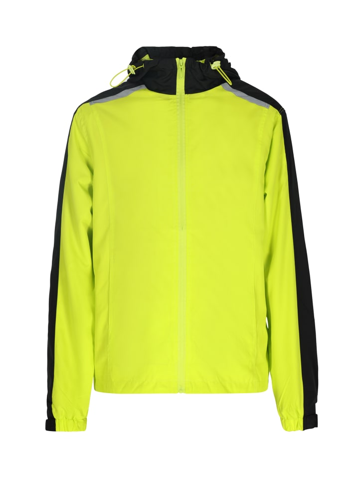 Herren Jacke in Limette Schwarz