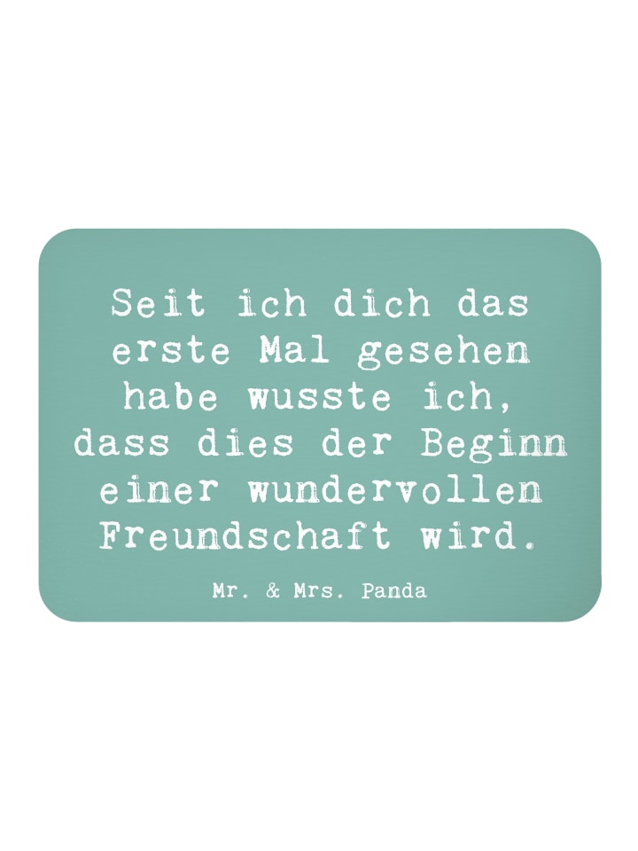 Magnet Spruch Neue Freunde finden mit Spruch in Meeresbrise