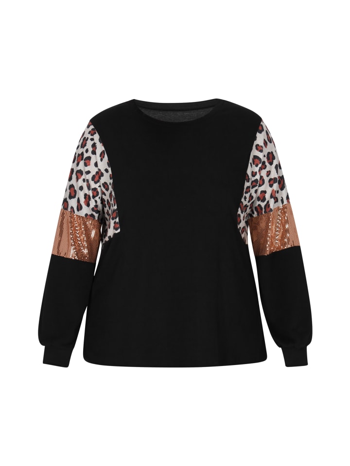 Women Plus Size Blouse in Black