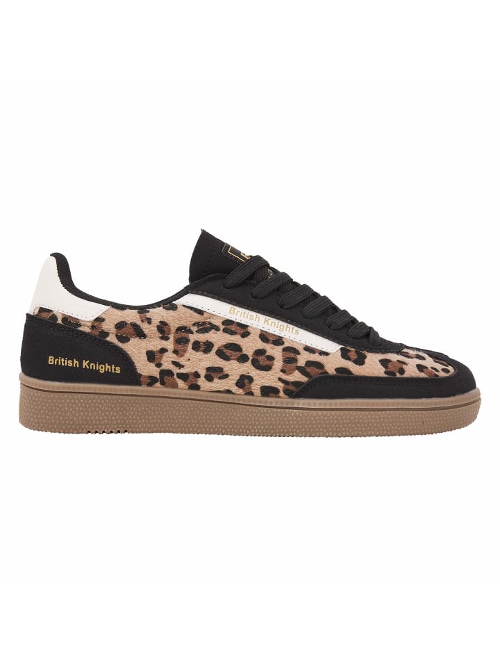 Sneaker Revival in schwarz/leopard/weiss