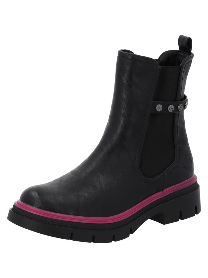 Chelsea Boots Trinda by Sila Sahin in Schwarz/Pink