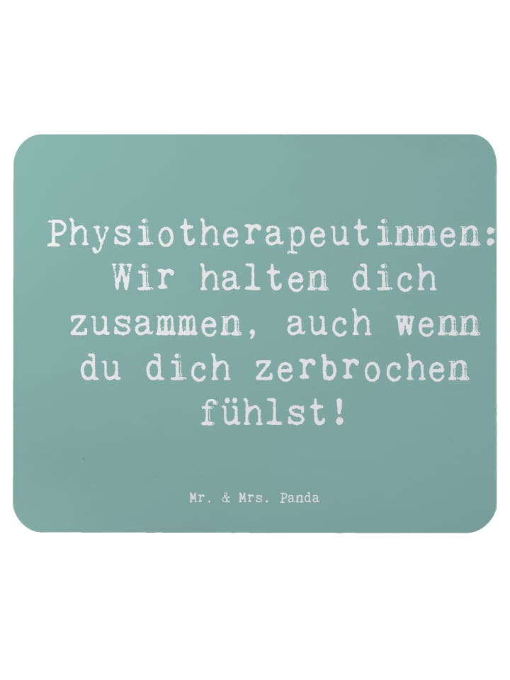 Mouse-Pad Spruch Physiotherapeutin ZuMenschmenhalt... in Meeresbrise