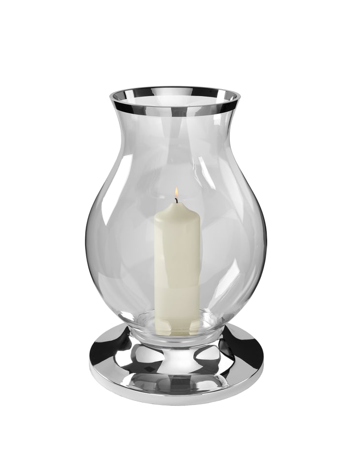 Windlicht Big silberfarben - (H) 29,5 cm