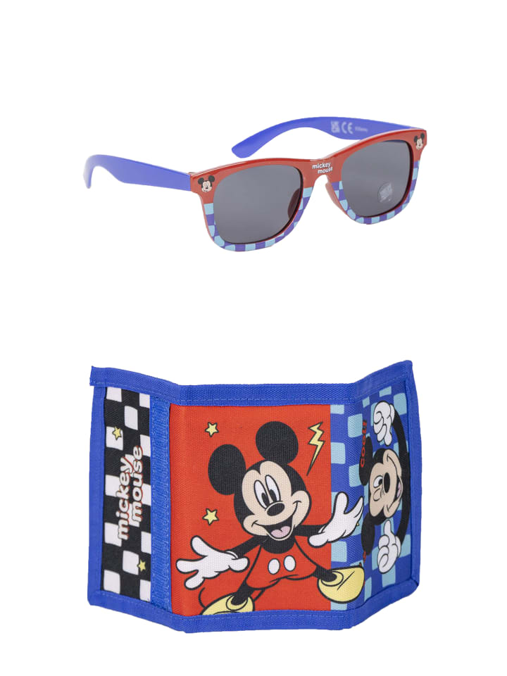 2 tlg. Set: Sonnenbrille mit Portemonnaie in Mehrfarbig