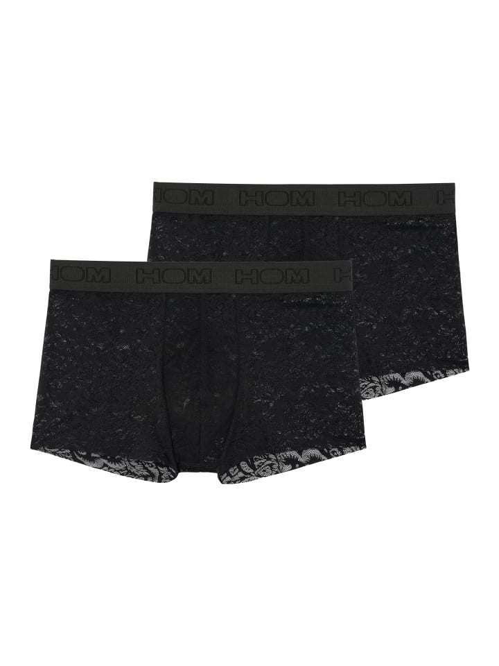 Retro Short / Pant Free cut lace in Schwarz