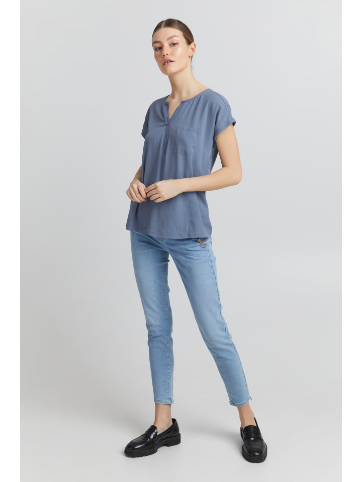 Bluse kurzarm FRZAWOV Regular fit in Infinity