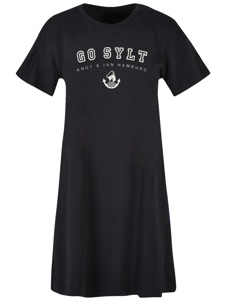 F4NT4STIC Ladies Tee Dress Go Sylt Knut & Jan Hamburg in schwarz günstig  kaufen | limango