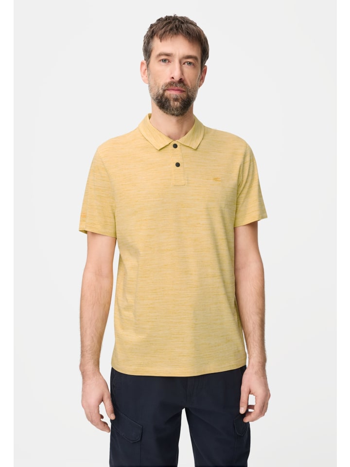 Poloshirt mit Quick Dry Funktion in Sonnengelb